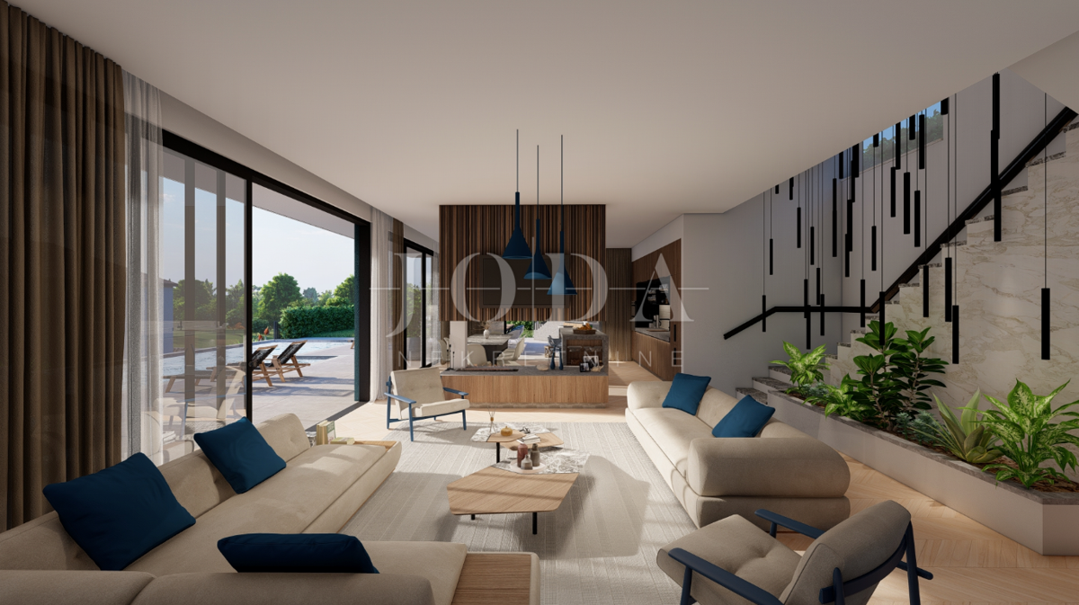 Hišas bazenom i pogledom u Vrbniku