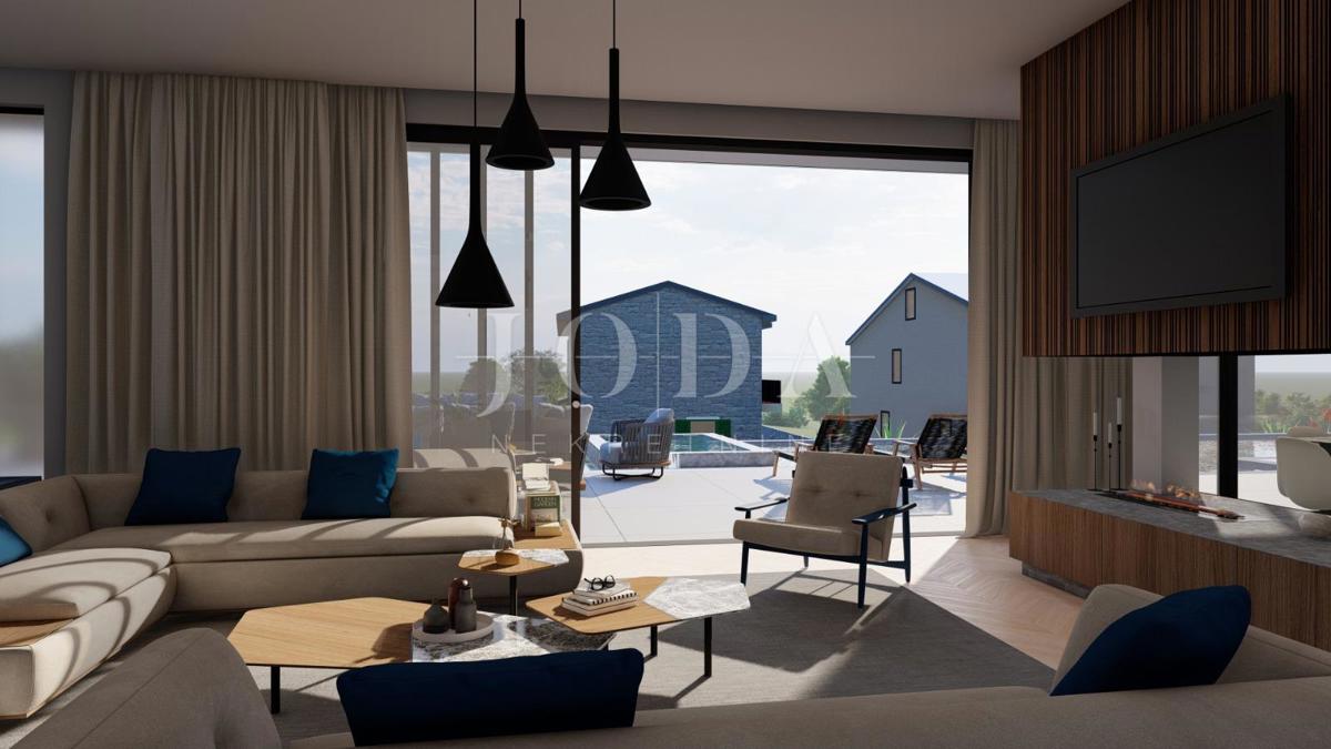 Hišas bazenom i pogledom u Vrbniku