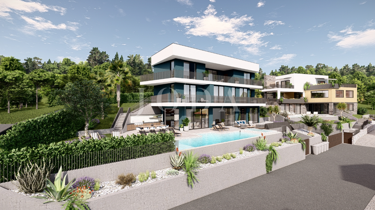 Hišas bazenom i pogledom u Vrbniku