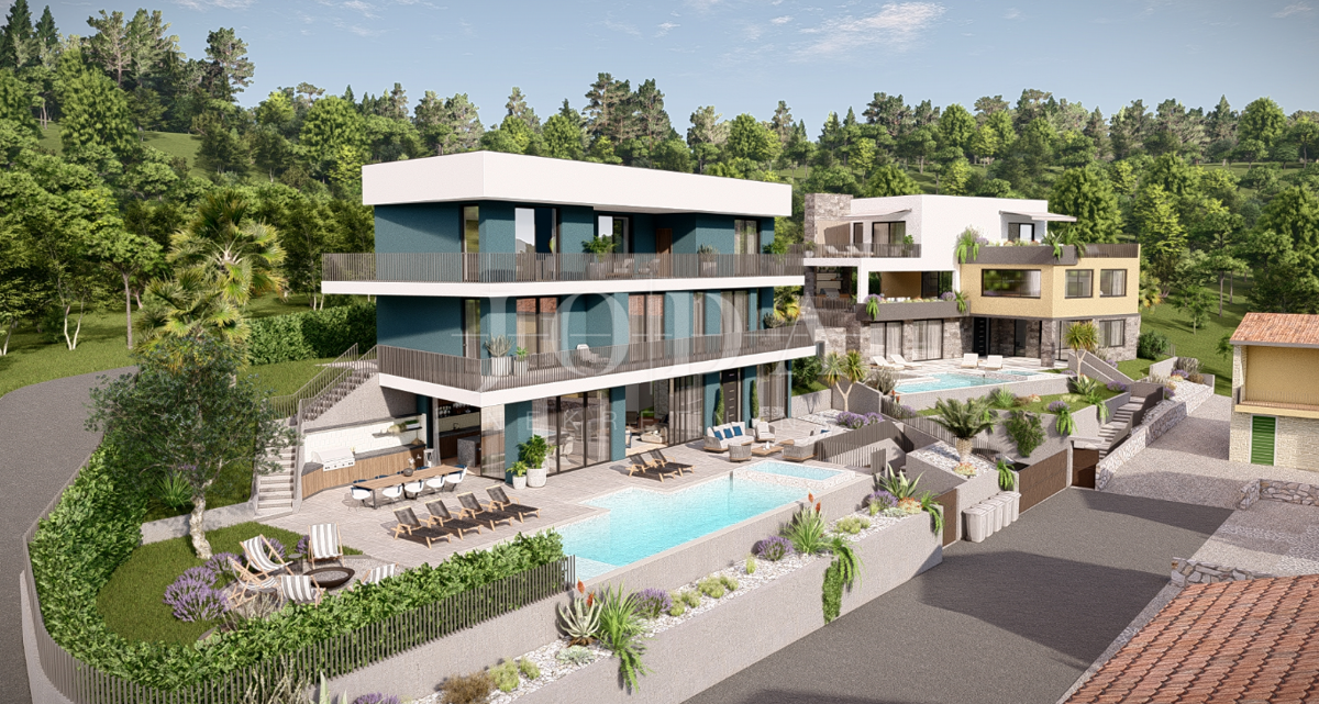 Hišas bazenom i pogledom u Vrbniku