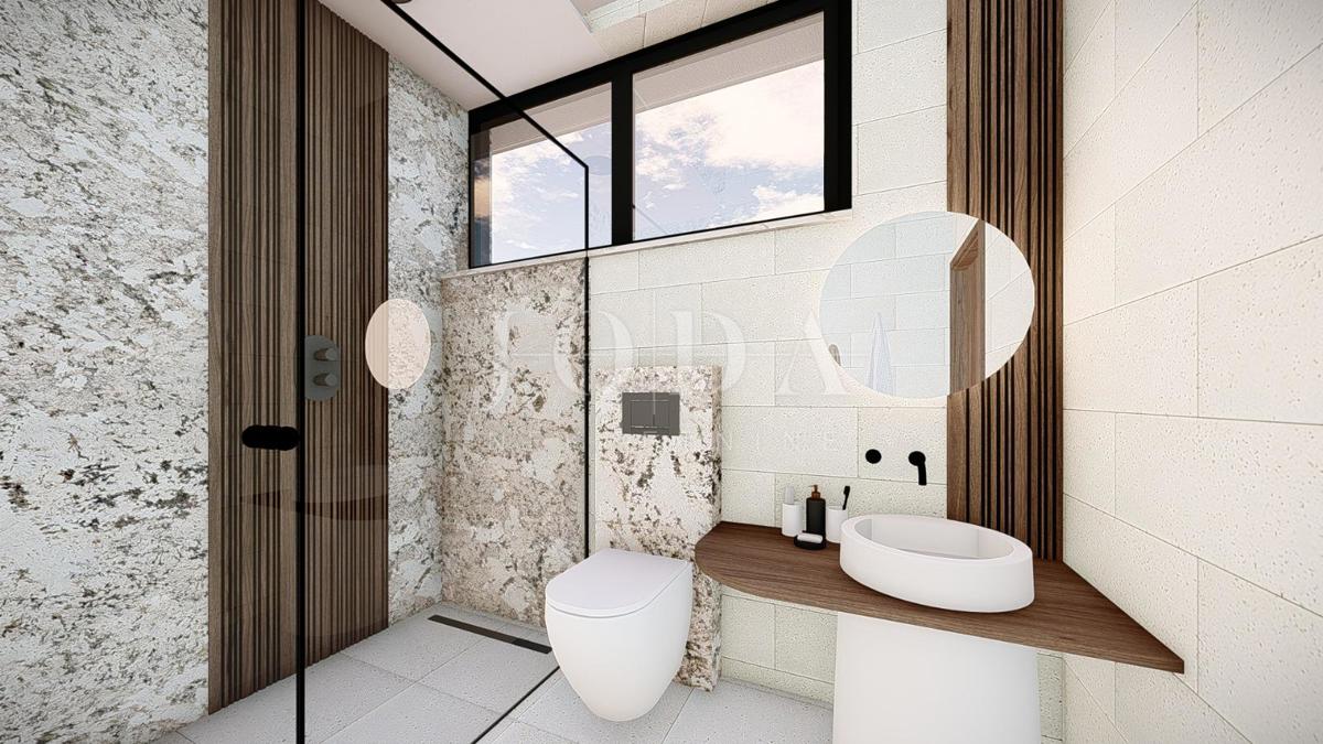 Hišas bazenom i pogledom u Vrbniku