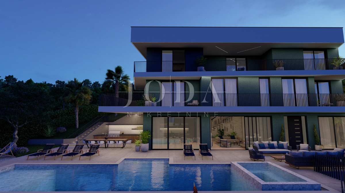 Hišas bazenom i pogledom u Vrbniku