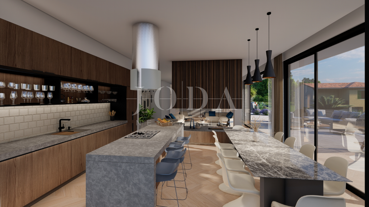 Hišas bazenom i pogledom u Vrbniku