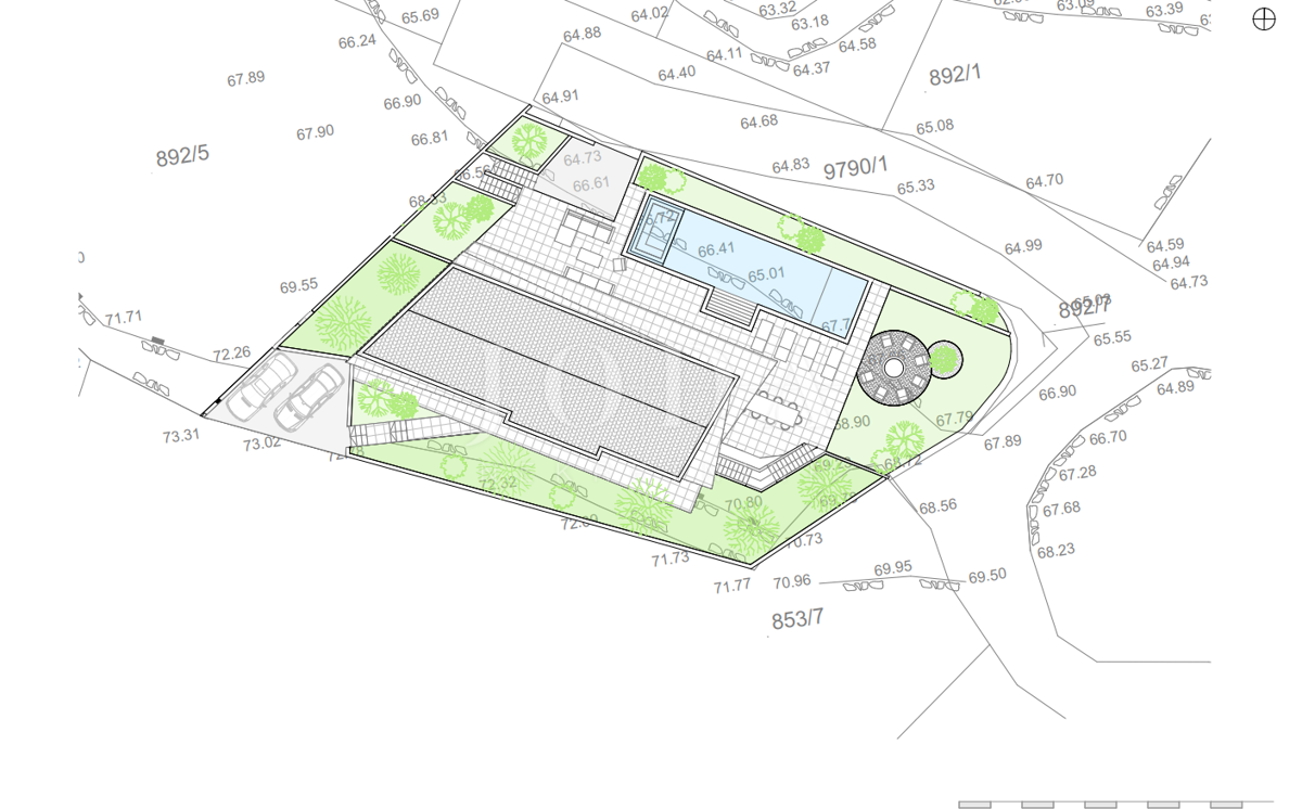 Hišas bazenom i pogledom u Vrbniku