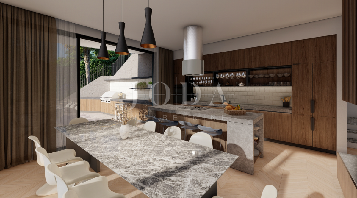 Hišas bazenom i pogledom u Vrbniku