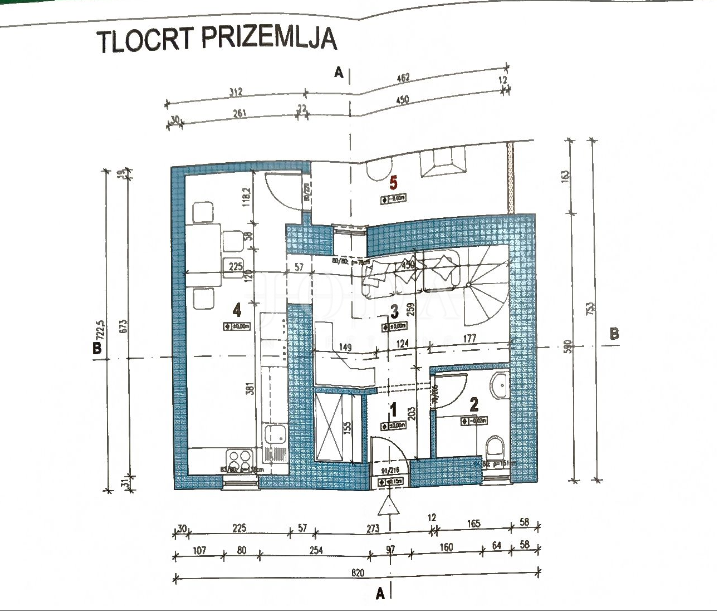 Hiša Jablanac, Senj, 52m2
