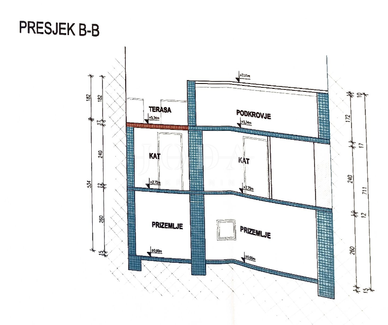 Hiša Jablanac, Senj, 52m2
