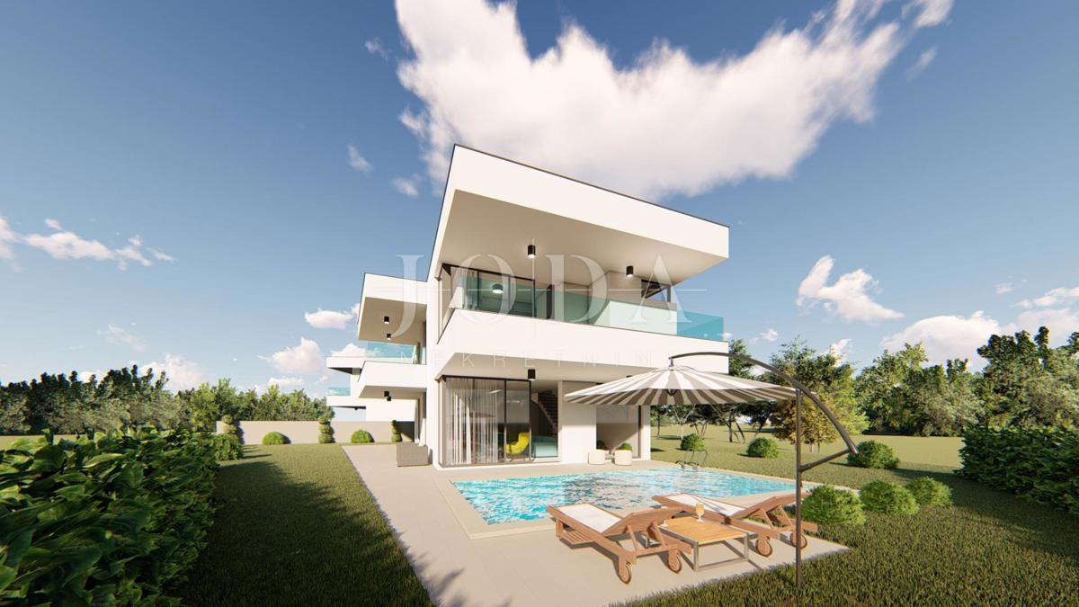 Luksuzna vila dvojček v novogradnji z bazenom, Omišalj - otok Krk