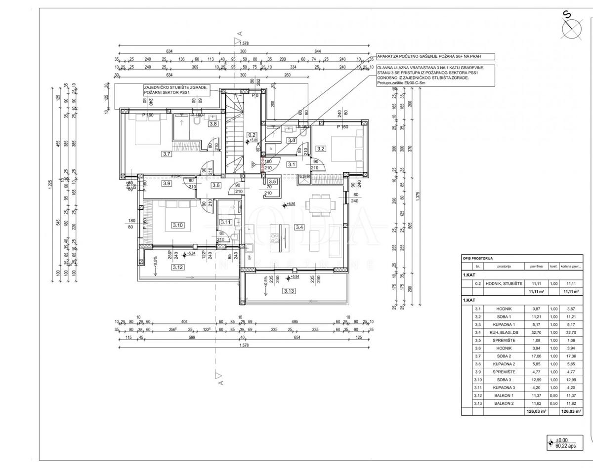 Stanovanje Dramalj, Crikvenica, 126m2