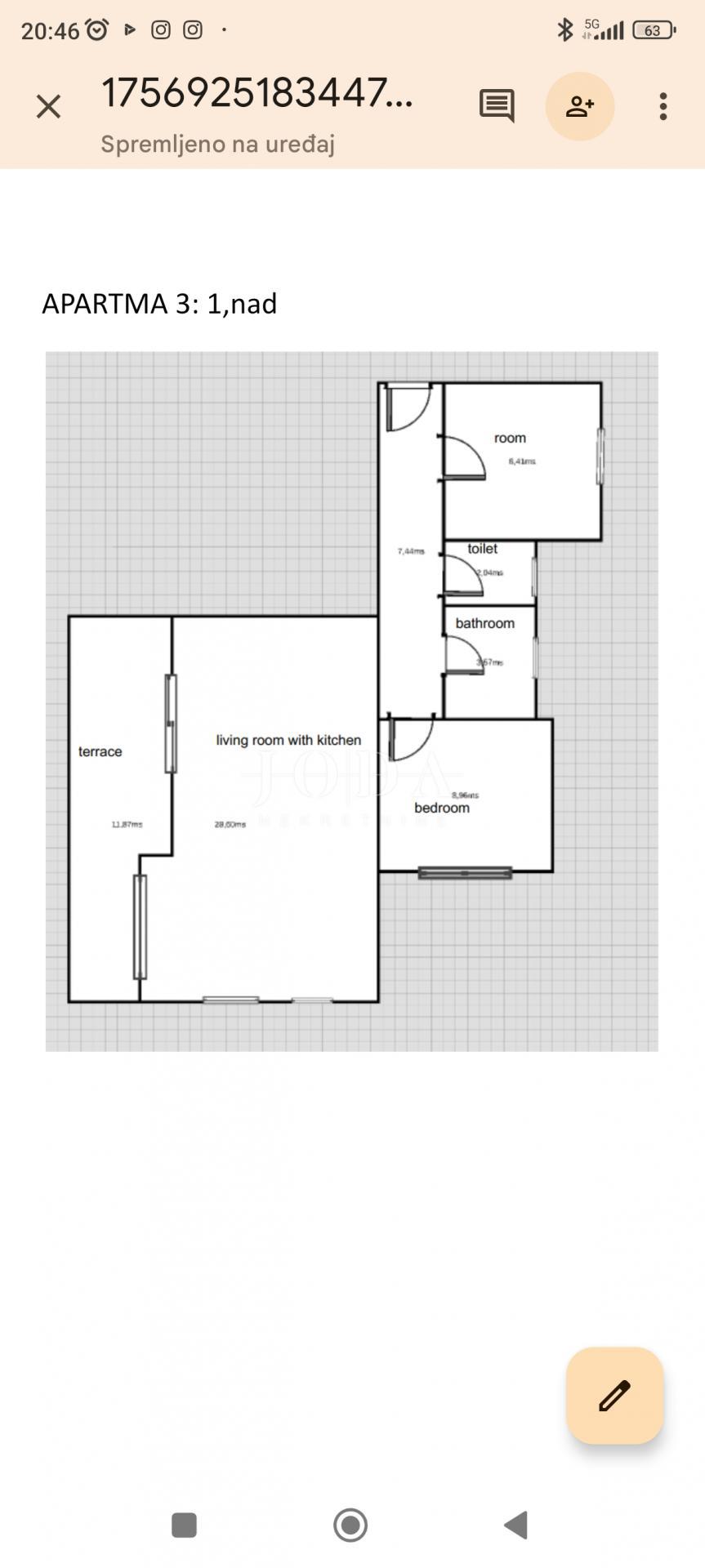 Apartma Batomalj, Baška, 62,50m2