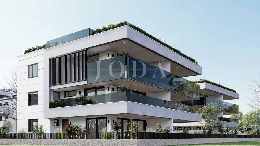 Apartma z bazenom in strešno teraso, novogradnja, otok Krk