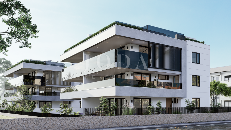 Apartma z bazenom in strešno teraso, novogradnja, otok Krk