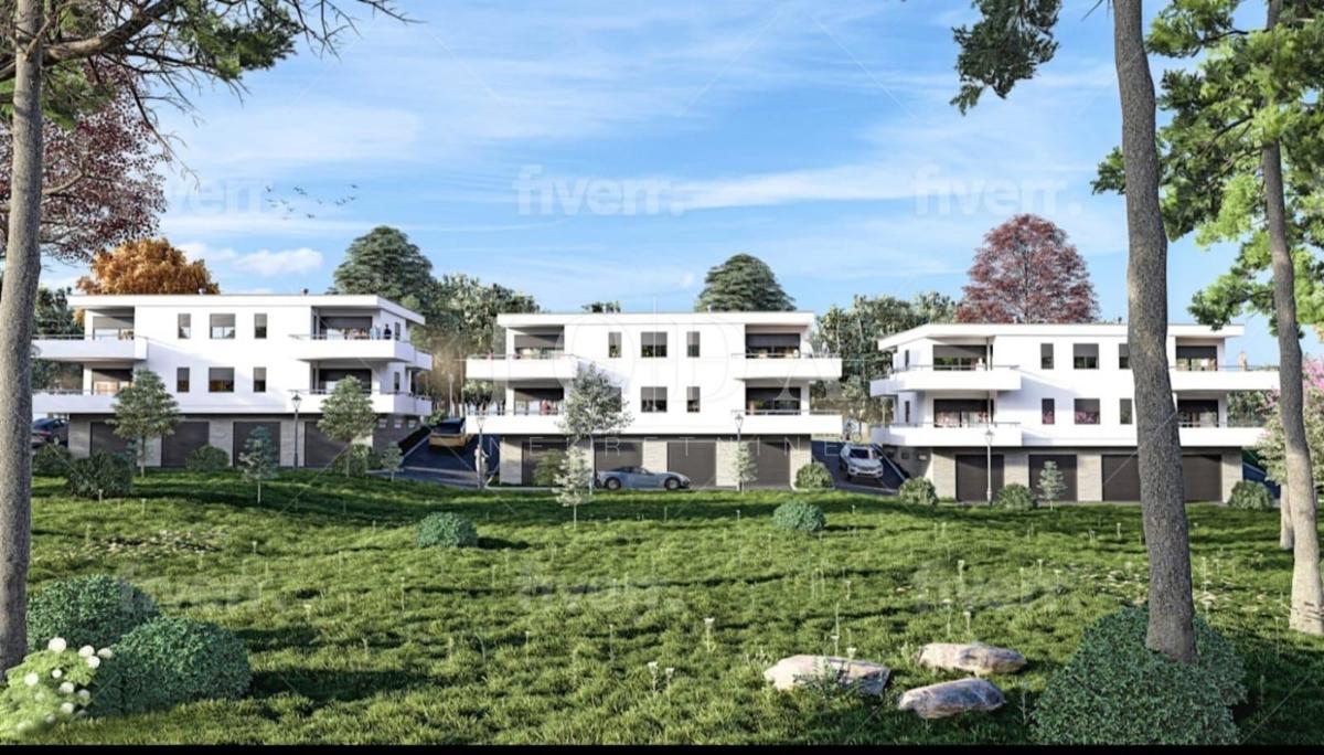 Hreljin, novogradnja, pritličje, 1 spalnica + dnevna soba