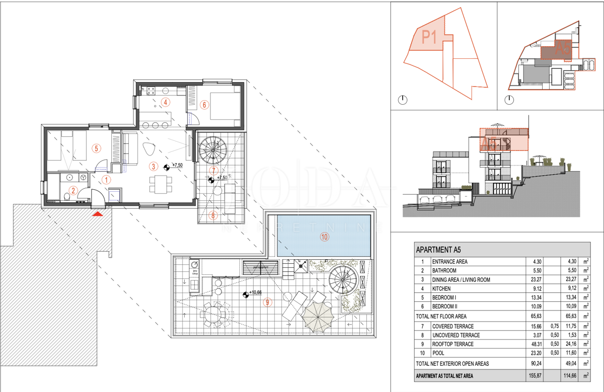 Stanovanje Primošten, 157m2