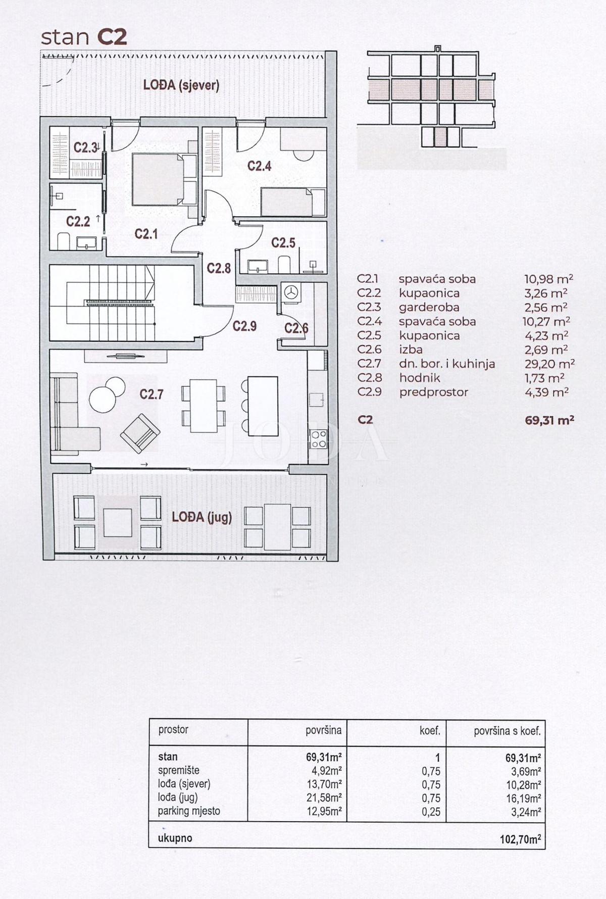 Stanovanje Kraljevica, 117,40m2