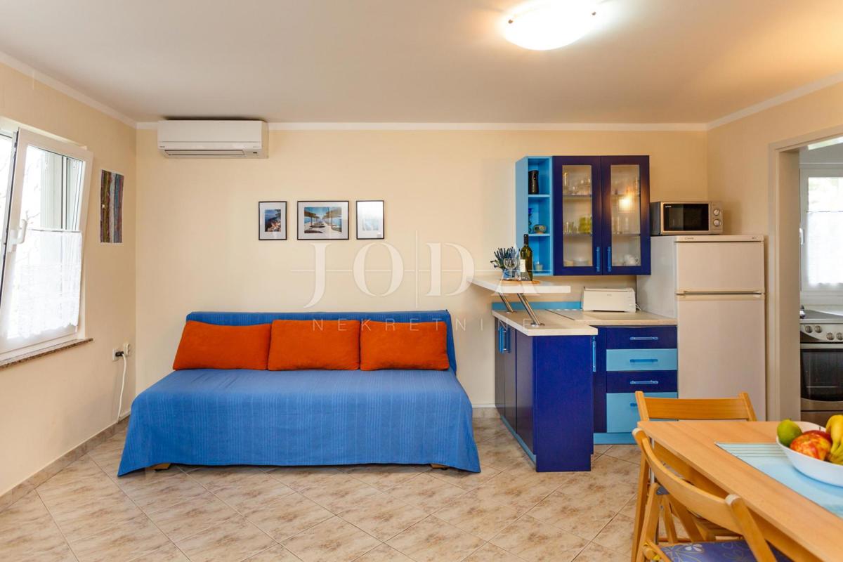 Lepa hiša z več stanovanjskimi enotami in pogledom na morje, otok Krk