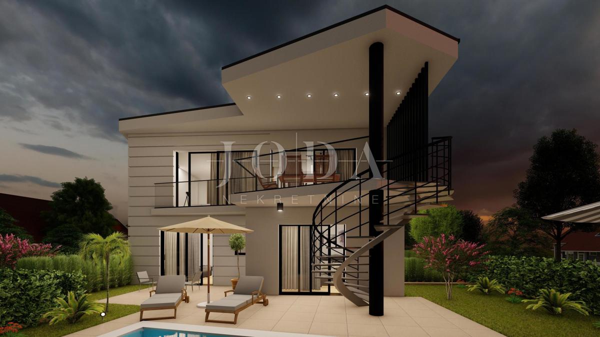 Vila dvojček v izgradnji, Malinska - otok Krk