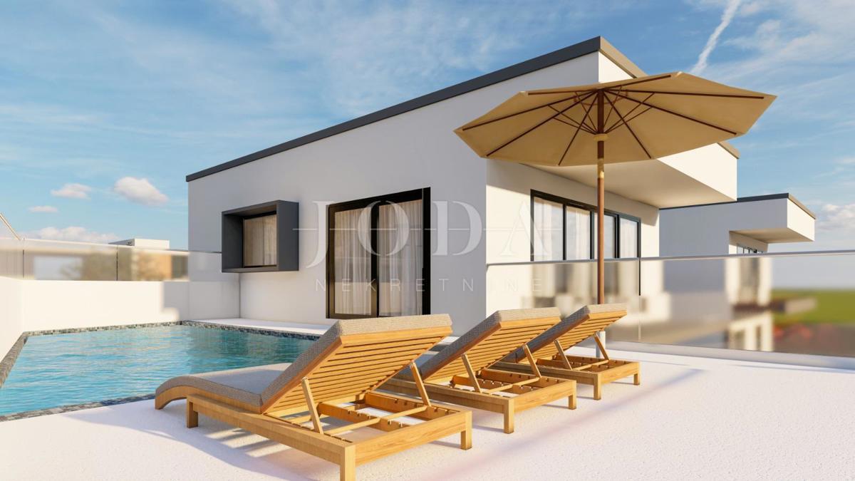  Krk - vila z bazenom in pogledom na morje