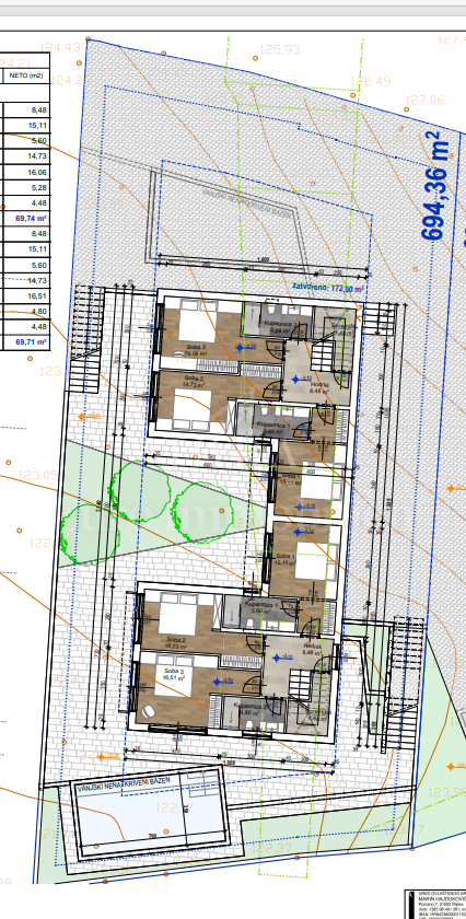  Krk - vila z bazenom in pogledom na morje