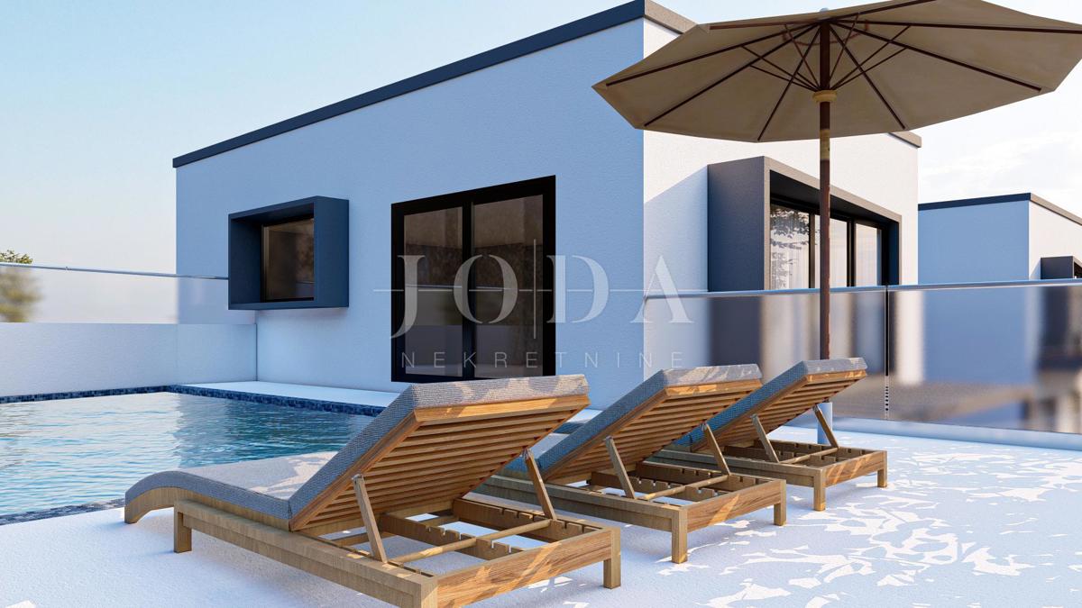  Krk - vila z bazenom in pogledom na morje