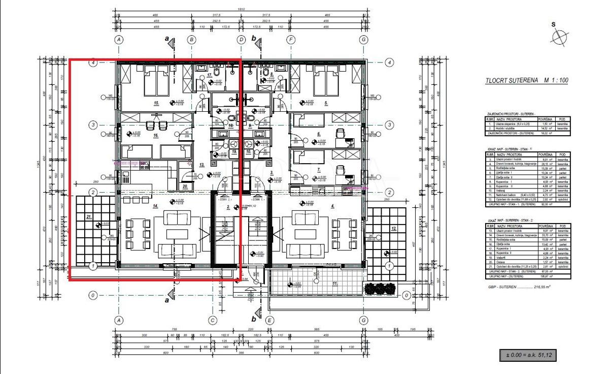 Stanovanje Novi Vinodolski, 87.55m2