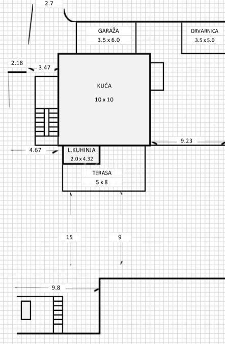 Hiša Novalja, 400m2