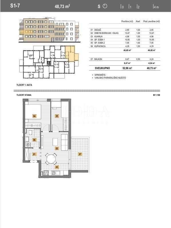 NOVOGRADNJA CENTER SENJ 48,73m2