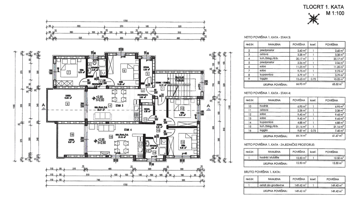 Stanovanje Novi Vinodolski, 66,52m2