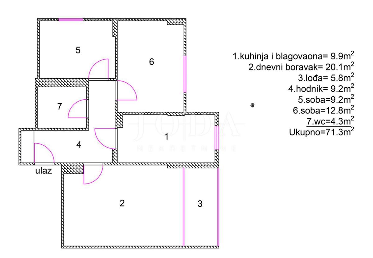 Stanovanje Podmurvice, Rijeka, 69m2