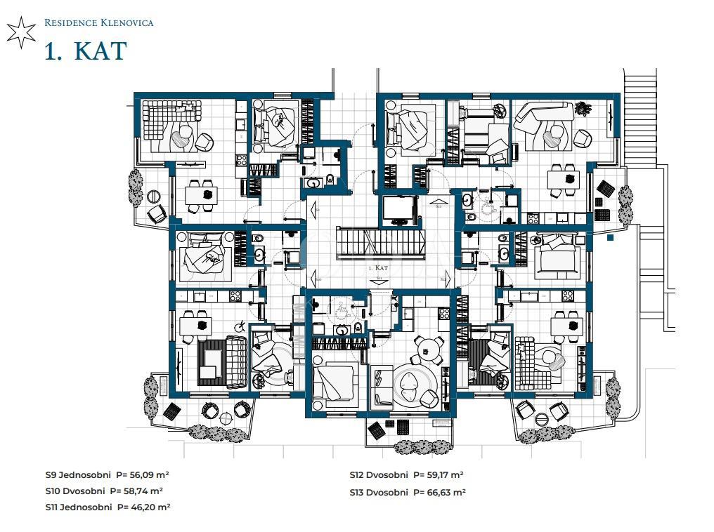 Stanovanje Novi Vinodolski, 69,87m2