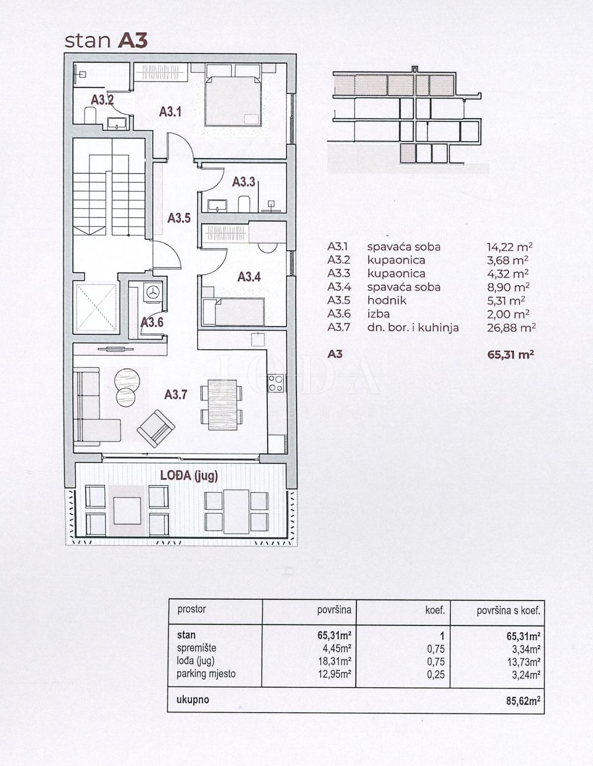 Stanovanje Kraljevica, 117,40m2