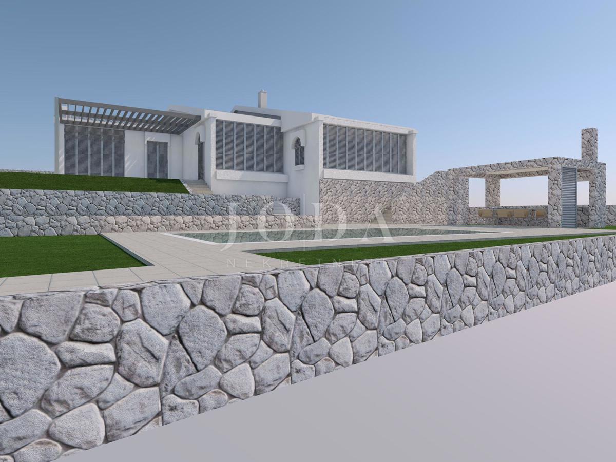 Otok Krk, Njivice, kuća s pogledom na more, mirna lokacija