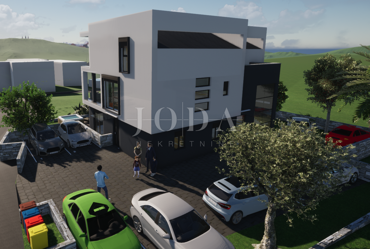 Dvoetažni apartma s pogledom na morje, novogradnja Punat