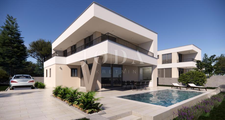 Okolica mesta Krk, vila z bazenom in pogledom na morje!