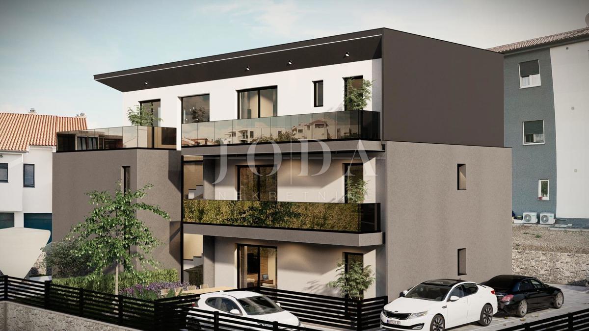 Penthouse na mirni lokaciji - novogradnja v mestu Krk