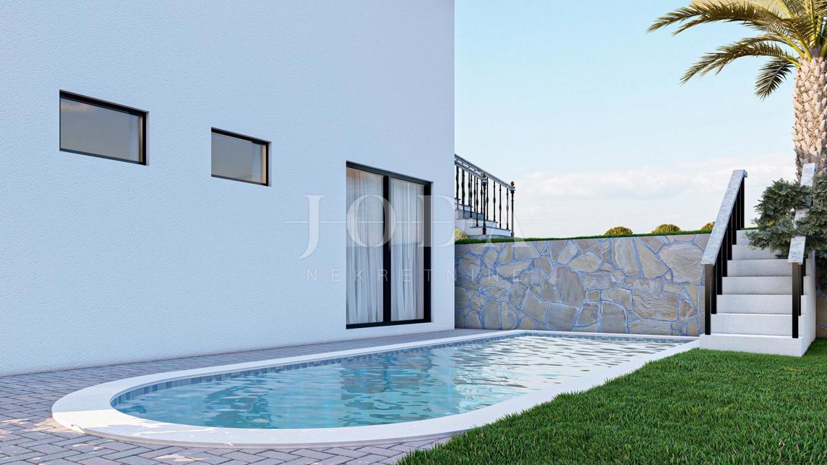 Hiša z bazenom in pogledom na morje, Malinska