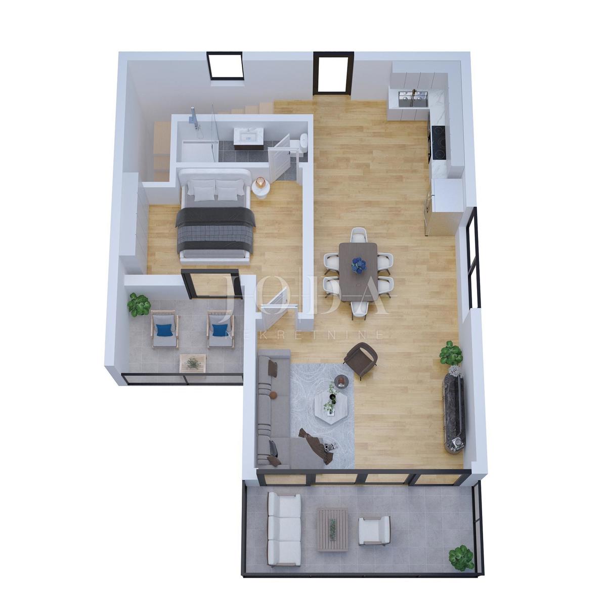 Hiša z bazenom in pogledom na morje, Malinska