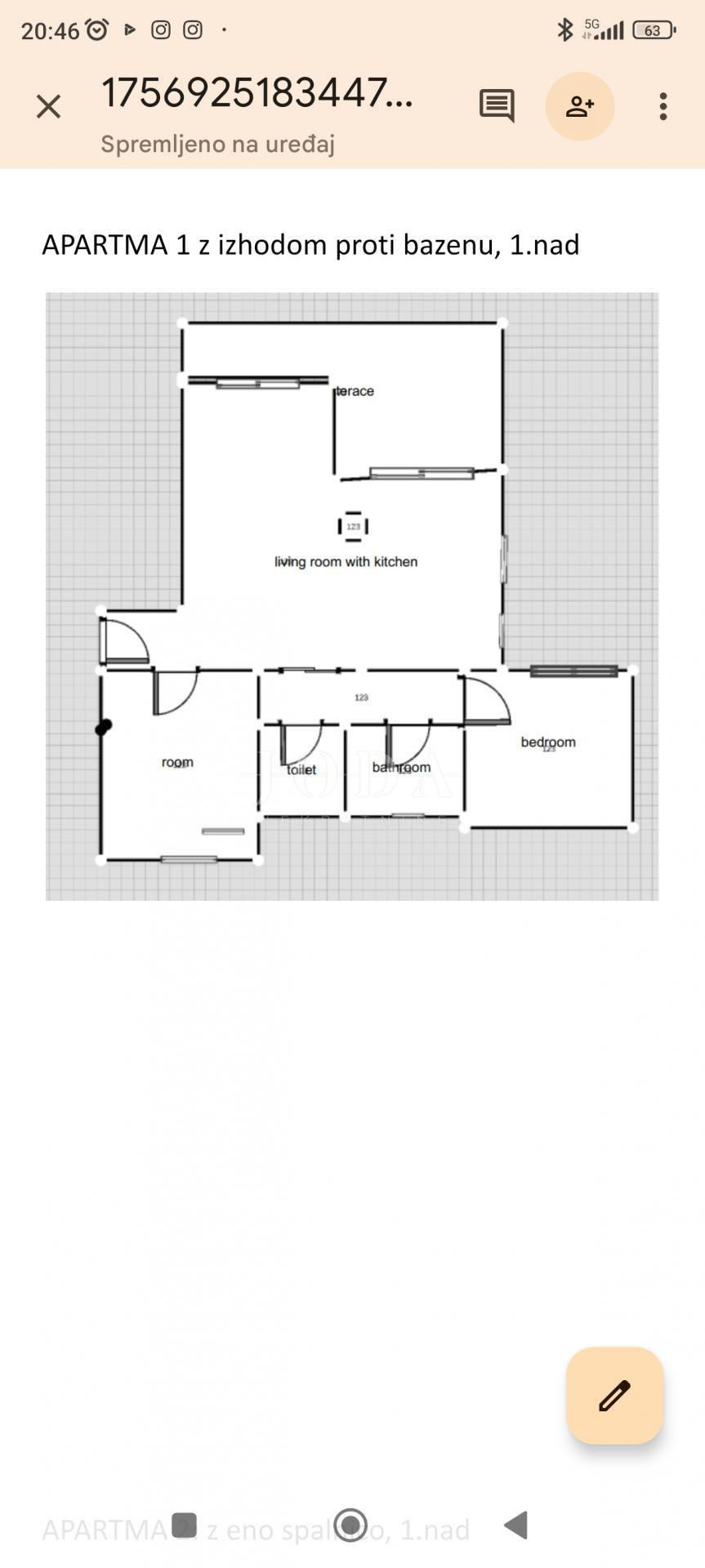 Apartma Batomalj, Baška, 61,50m2