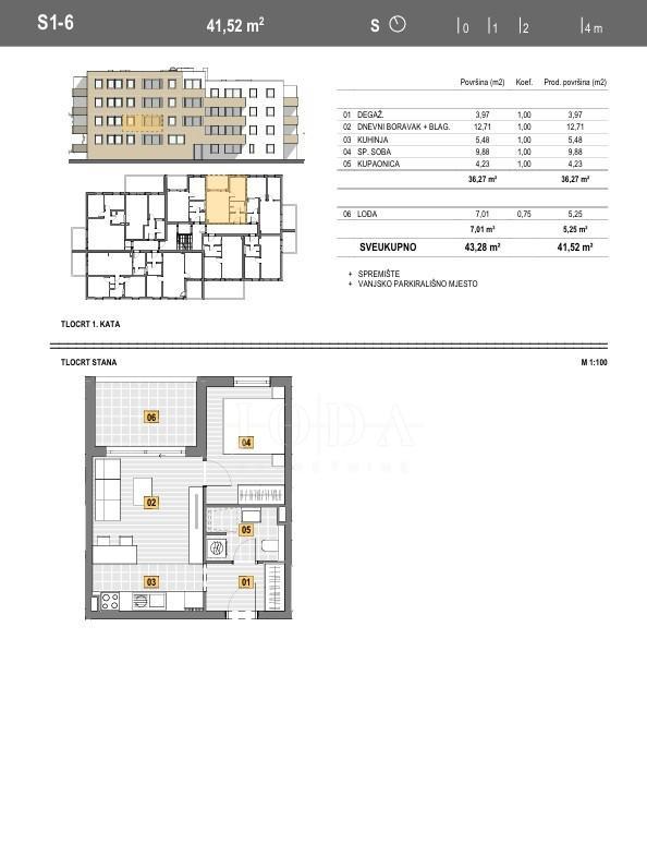 NOVOGRADNJA CENTER SENJ 41,52m2