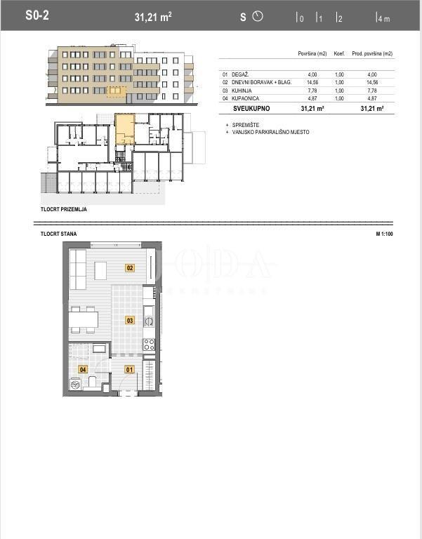 Stanovanje Senj, 31,21m2