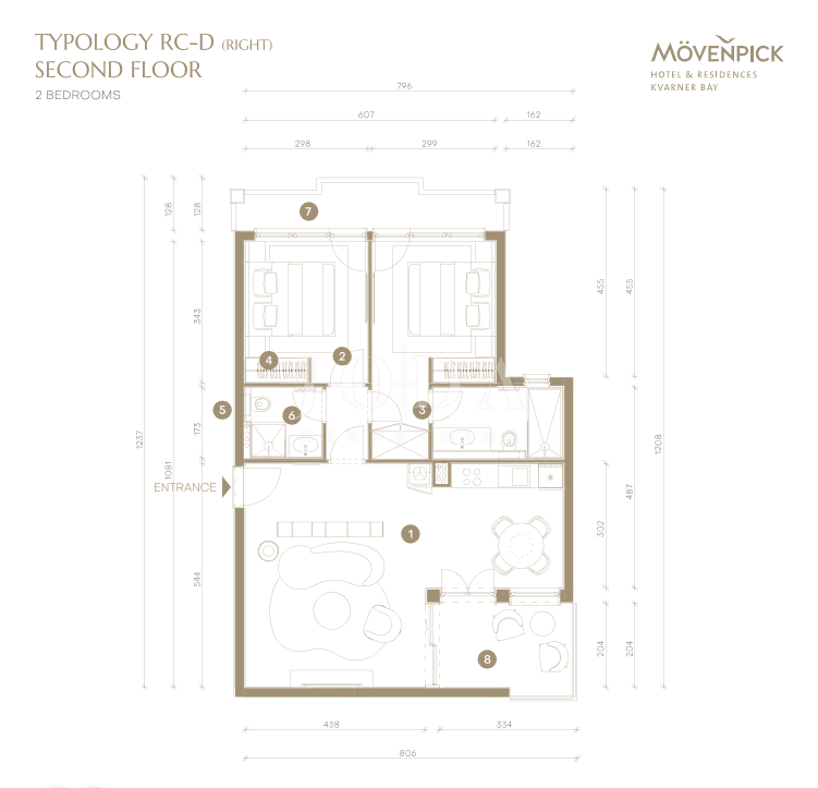 Stanovanje Novi Vinodolski, 78m2
