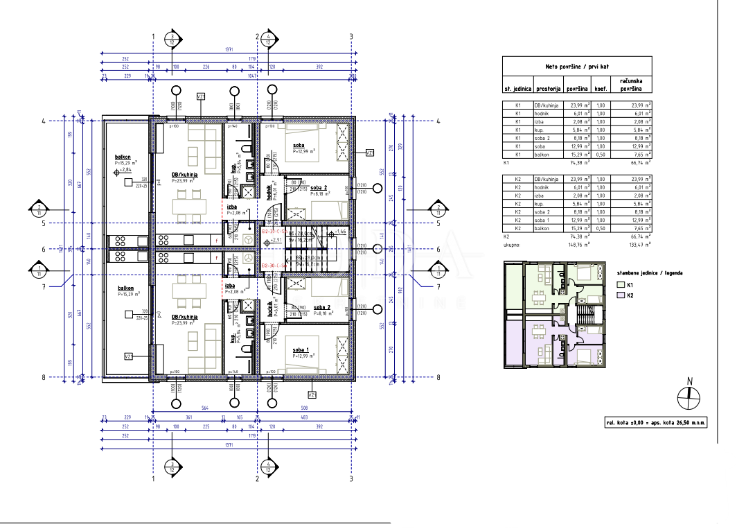 Klenovica moderna novogradnja