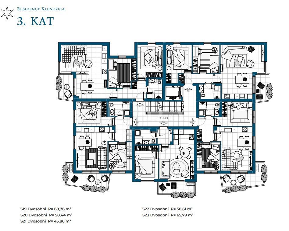 Stanovanje Novi Vinodolski, 69,87m2