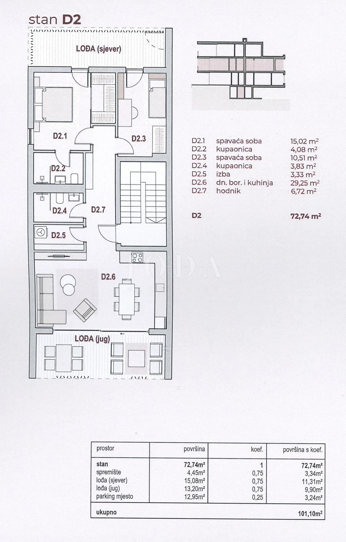 Stanovanje Kraljevica, 117,40m2