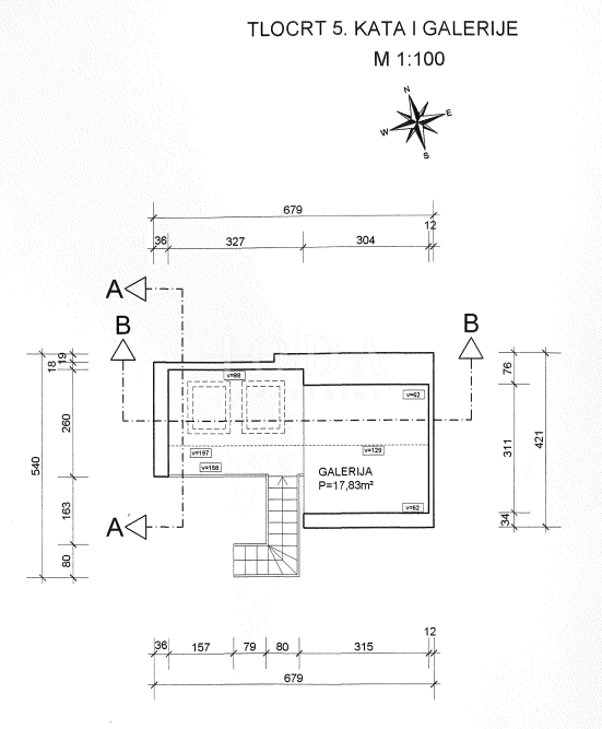 Stanovanje Centar, Rijeka, 28,08m2