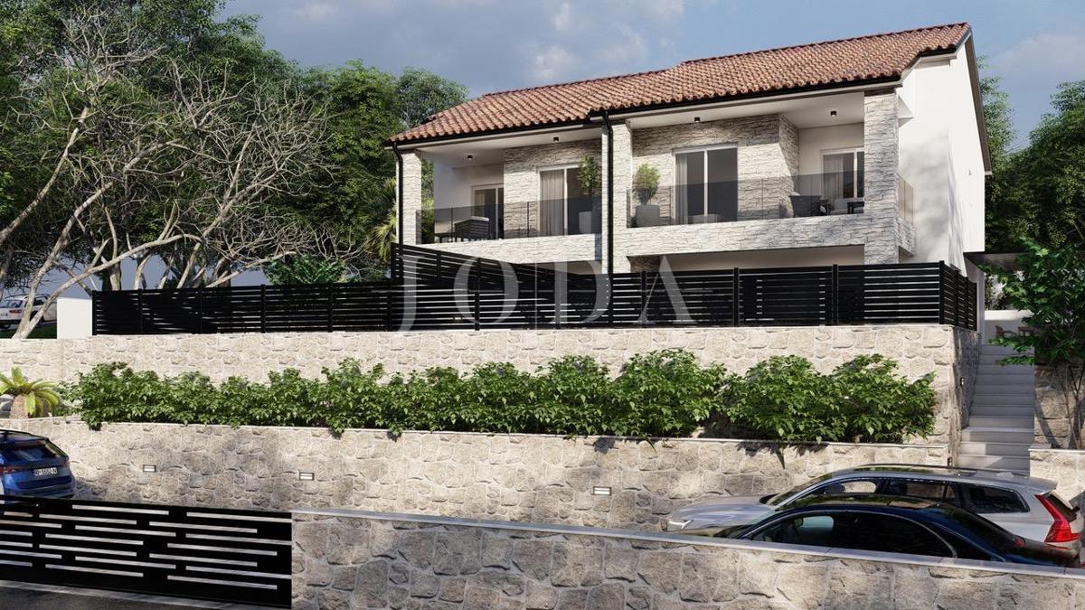 Malinska - hiša na mirni lokaciji s pogledom na morje