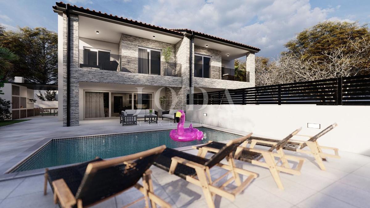 Malinska - hiša na mirni lokaciji s pogledom na morje