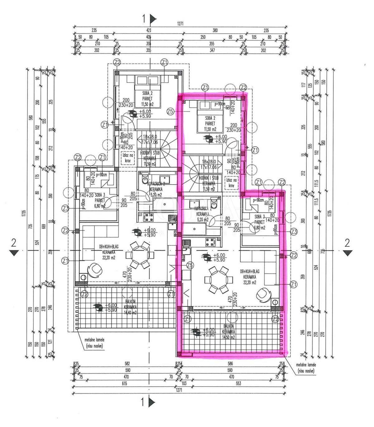 Stanovanje Jadranovo, Crikvenica, 70m2