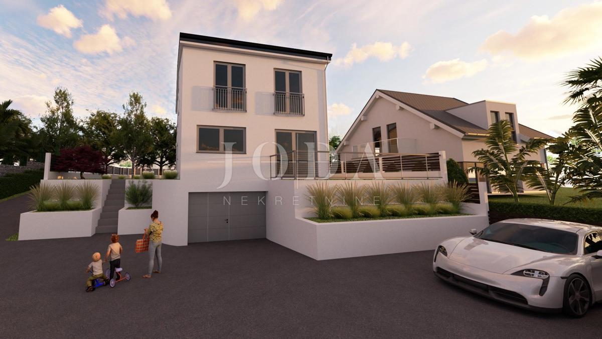 Novogradnja Malinska - moderna hiša dvojček 