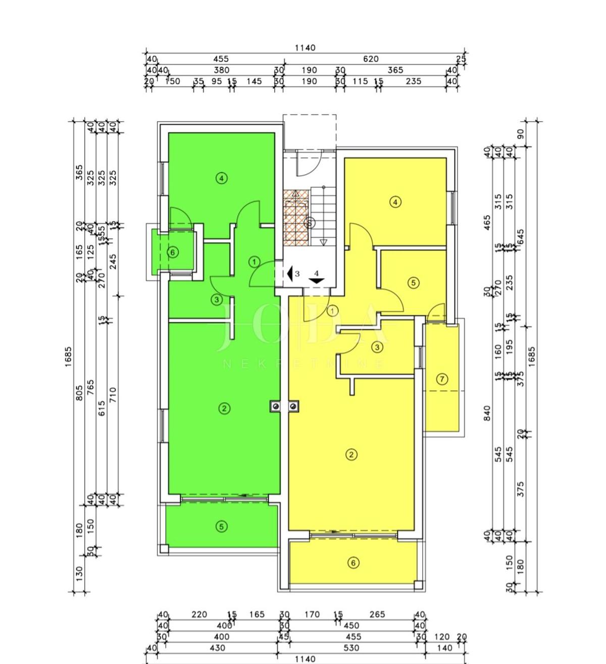 Crikvenica dvosobno stanovanje z garažo